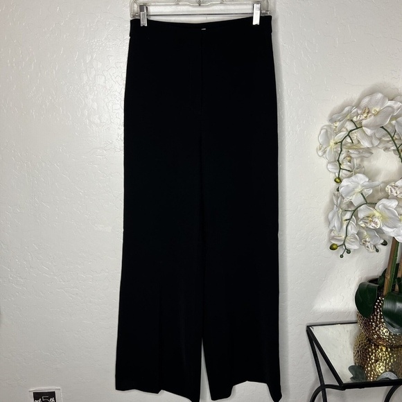 Divided By H&M Womens Black Wide Leg Flared Dress Pants Size 8 - Picture 1 of 9